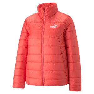 Kurtka uniwersalna damska Puma Essential Plus. Czerwone kurtki Puma, uniwersalny, bez wzorów, z syntetyku, bez kaptura. Za 399,99 zł.