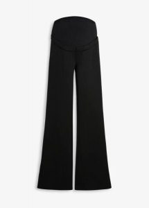 Legginsy ciążowe z wygodnego materiału punto di roma. Czarne legginsy bonprix, bez wzorów. Za 149,99 zł.