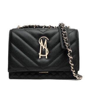 Torebka Steve Madden. Czarne listonoszki Steve Madden, bez wzorów, bez dodatków. Za 339,99 zł.