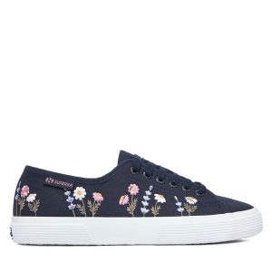 Tenisówki Superga. Niebieskie trampki Superga, bez wzorów, bez zapięcia. Za 299,99 zł.