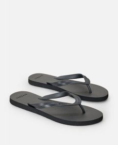 Japonki damskie Rip Curl Essential Bloom Open Toe. Czarne klapki Rip Curl, bez wzorów, z materiału, z otwartym noskiem, bez obcasa. Za 62,99 zł.