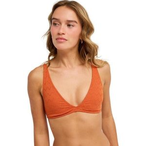 Trójkątny stanik bikini dla Kobiety CURRENT COOLNESS Pomarańczowy. Brązowe bikini Roxy, bez wzorów, z elastanu. Za 129,99 zł.