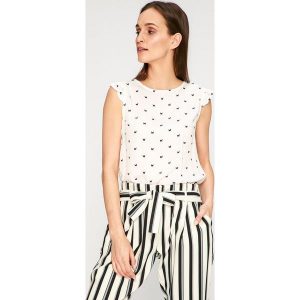 Answear - Top Stripes Vibes. Szare topy marki ANSWEAR, z bawełny, casualowe, z okrągłym kołnierzem, bez rękawów. W wyprzedaży za 49,90 zł.
