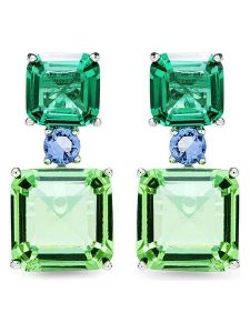 Luxenter Srebrne kolczyki-wkrętki z cyrkoniami rozmiar: onesize. Szare kolczyki Luxenter, z cyrkonią, srebrne. Za 287,16 zł.