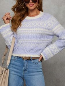 LA Angels Sweter w kolorze błękitno-kremowym rozmiar: M. Brązowe swetry oversize LA Angels, m, bez wzorów, bez ramiączek. Za 236,61 zł.