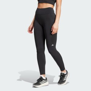 Legginsy Own the Run Full-Length. Niebieskie legginsy ADIDAS, bez wzorów, z materiału. W wyprzedaży za 209,30 zł.