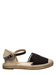 Foreverfolie Espadryle w kolorze czarnym rozmiar: 36. Czarne espadryle Foreverfolie, bez wzorów, z dzianiny, bez obcasa. Za 79,03 zł.