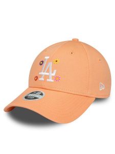 New Era Czapka z daszkiem Wmns Flower 940 La Dodgers 60435013 Pomarańczowy. Brązowe czapki New Era, bez wzorów, z materiału. Za 109,99 zł.