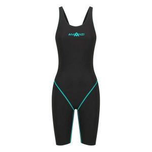 Amanzi Acceler8 Rize Podkolanówki - Jet / Mięta - Rozmiar 26. Czarne skarpetki AMANZI, bez wzorów. Za 2 203,52 zł.