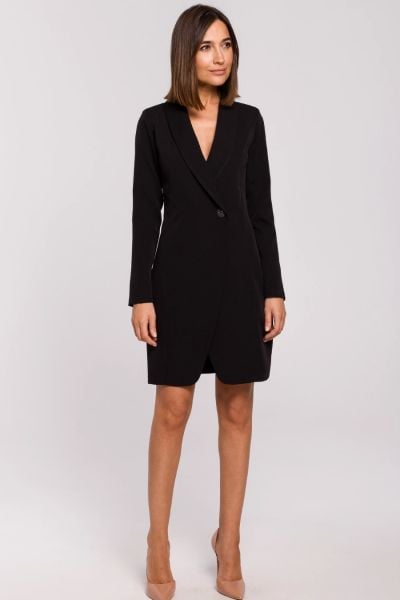 Elegancka sukienka marynarka biznesowa do pracy czarna. Czarne marynarki i żakiety Stylove, xl, bez wzorów, biznesowe. Za 309,00 zł.