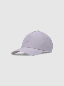 4F Czapka z daszkiem strapback uniseks - fioletowa S/M. Fioletowe czapki 4f, bez wzorów, z syntetyku, sportowe. W wyprzedaży za 59,99 zł.