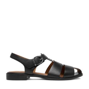 Sandały Beverly Hills Polo Club. Czarne sandały Beverly Hills Polo Club, bez wzorów, bez obcasa, na płaskiej podeszwie, bez zapięcia. Za 349,99 zł.