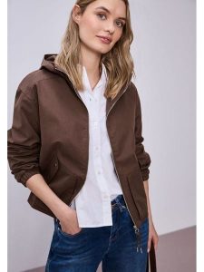 Street One Kurtka przejściowa w kolorze brązowym rozmiar: 46. Brązowe kurtki Street One, bez wzorów, bez kaptura. Za 238,84 zł.