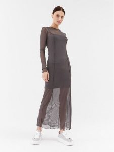 Brave Soul Sukienka codzienna LDRJ-225DAISIE Szary Regular Fit. Szare kombinezony Brave Soul, xl, bez wzorów, z syntetyku, bez kołnierzyka, bez ramiączek. Za 79,99 zł.