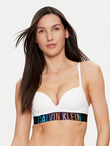 Calvin Klein Underwear Biustonosz push-up 000QF7836E Biały. Białe biustonosze Calvin Klein Underwear, bez wzorów, z bawełny. Za 169,99 zł.