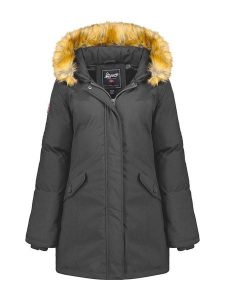 Geographical Norway Parka "Dinasty" w kolorze ciemnoszarym rozmiar: XL. Szare płaszcze Geographical Norway, xl, bez wzorów, bez kaptura. Za 277,36 zł.