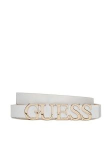 Guess Pasek Damski BW9231 P5235 Biały. Białe paski Guess, z aplikacjami, ze skóry. Za 119,99 zł.