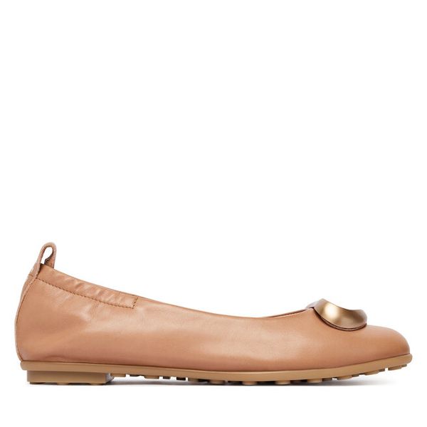 Baleriny Hispanitas. Brązowe balerinki Hispanitas, bez wzorów, bez obcasa, bez zapięcia. Za 479,99 zł.