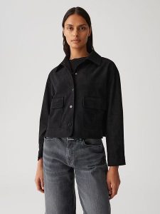 OPUS Kurtka koszulowa w kolorze czarnym rozmiar: 34. Czarne kurtki Opus, bez wzorów, bez kaptura. Za 217,99 zł.
