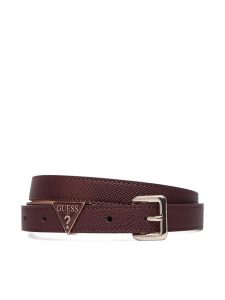 Guess Pasek Damski BW9457 P6320 Bordowy. Czerwone paski Guess, z aplikacjami, ze skóry. Za 194,99 zł.