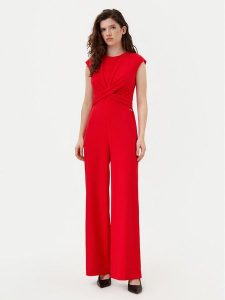 Calvin Klein Kombinezon K20K208177 Czerwony Wide Leg. Czerwone sukienki Calvin Klein, bez wzorów, z syntetyku, bez kołnierzyka, bez ramiączek. Za 519,99 zł.