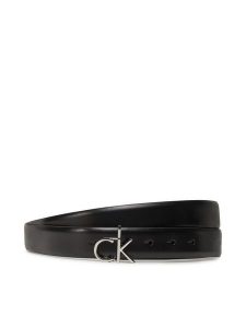 Calvin Klein Pasek Damski Ck Buckle Belt 3.0_Smooth K60K613156 Czarny. Czarne paski Calvin Klein, bez wzorów, ze skóry. Za 139,99 zł.