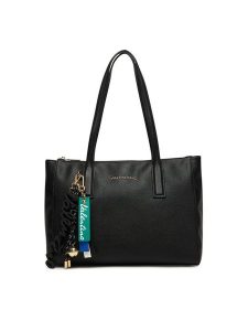 Valentino Torebka Ryta Re VBS9UI01 Czarny. Czarne torebki klasyczne Valentino, bez wzorów, ze skóry, bez dodatków. Za 649,99 zł.