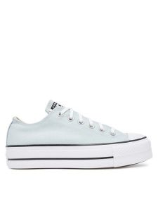 Converse Trampki Chuck Taylor All Star Lift Platform A11876C Błękitny. Niebieskie trampki Converse, bez wzorów, z materiału, bez zapięcia. Za 259,99 zł.