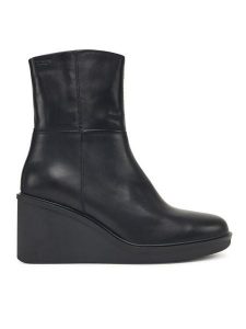 Vagabond Shoemakers Botki Deena 5832-101-20 Czarny. Czarne botki Vagabond Shoemakers, bez wzorów, ze skóry, bez obcasa, na koturnie, bez zapięcia. Za 579,99 zł.