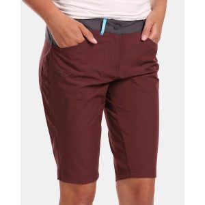 Szorty damskie Kilpi Sylane. Czerwone szorty Kilpi, bez wzorów, z nylonu, sportowe. Za 215,49 zł.