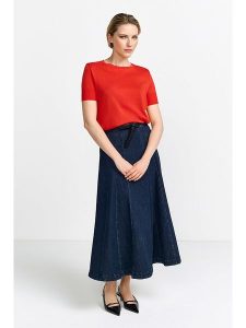 Rich & Royal Koszulka w kolorze czerwonym rozmiar: XS. Czerwone bluzki Rich & Royal, xs, bez wzorów, z bawełny, bez kołnierzyka, bez ramiączek. Za 109,78 zł.