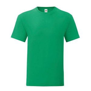 Kultowa Koszulka Unisex Dla Dorosłych. Zielone bluzki FRUIT OF THE LOOM, xl, bez wzorów, sportowe, bez kołnierzyka, bez ramiączek. Za 33,99 zł.
