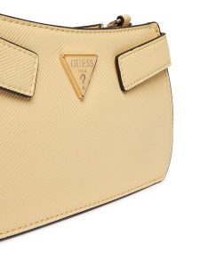 Guess Torebka Serenova Mini HWZG80 91720 Żółty. Żółte listonoszki Guess, z aplikacjami, ze skóry, bez dodatków. Za 549,99 zł.