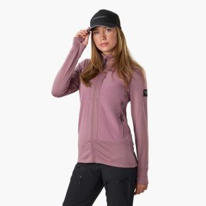 Bluza polarowa Wędrówki damska Swedemount Trondheim Wind Mid Layer Full Zip. Fioletowe bluzy SWEDEMOUNT, bez wzorów, z polaru, bez kaptura. Za 249,99 zł.