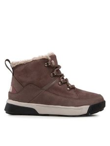 The North Face Śniegowce Sierra Mid Lace Wp NF0A4T3X7T71 Brązowy. Brązowe buty zimowe The North Face, z nubiku, bez obcasa, bez zapięcia. Za 629,99 zł.