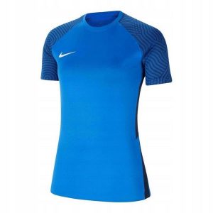 Koszulka Damska Strike 21. Niebieskie bluzki Nike, bez wzorów, sportowe, bez kołnierzyka, bez ramiączek. Za 102,99 zł.