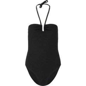 Damski kostium kąpielowy 1-częściowy Athlecia Tiky. Czarne stroje jednoczęściowe Athlecia, bez wzorów. Za 237,00 zł.