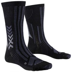 Skarpety X-SOCKS Trekking Perform Merino Crew Unisex — wełna merynosowa. Czarne skarpetki X-Socks, bez wzorów, z wełny. Za 100,00 zł.