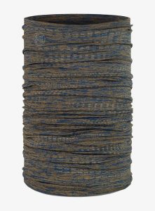 Chusta wielofunkcyjna Buff Dryflx - brindle brown. Brązowe apaszki i chusty Buff, bez wzorów, z elastanu, wizytowe. Za 106,90 zł.