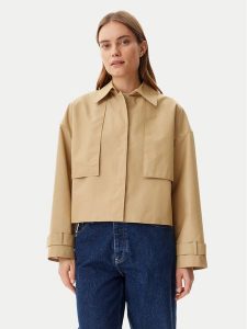 Calvin Klein Kurtka przejściowa K20K208379 Beżowy Relaxed Fit. Brązowe kurtki Calvin Klein, bez wzorów, z syntetyku, bez kaptura. Za 529,99 zł.