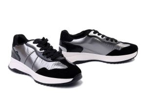 RIEKER Revolution W1306-42 grey combination, półbuty damskie. Szare półbuty Rieker, bez wzorów, bez obcasa, bez zapięcia. Za 314,93 zł.