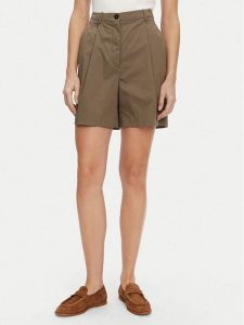 Tommy Hilfiger Bermudy WW0WW44764 Brązowy Relaxed Fit. Brązowe szorty TOMMY HILFIGER, bez wzorów, z bawełny. Za 309,99 zł.