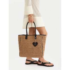 Torebka JENNY. Brązowe shopper bag Jenny, bez wzorów, bez dodatków. Za 159,99 zł.