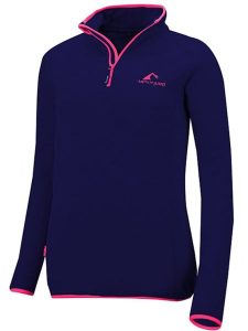 Westfjord Bluza polarowa "Hekla" w kolorze granatowo-różowym rozmiar: M. Niebieskie bluzy Westfjord, m, bez wzorów, z materiału, bez kaptura. Za 113,90 zł.