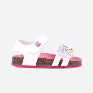 Sandały AGATHA RUIZ DE LA PRADA 242935A Biały. Białe sandały Agatha Ruiz de la Prada, bez wzorów, z syntetyku, bez obcasa, bez zapięcia. Za 186,98 zł.
