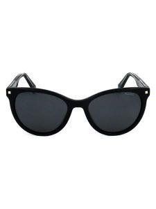 Polaroid Damskie okulary przeciwsłoneczne w kolorze czarno-granatowym rozmiar: 53. Czarne okulary przeciwsłoneczne Polaroid. Za 149,95 zł.