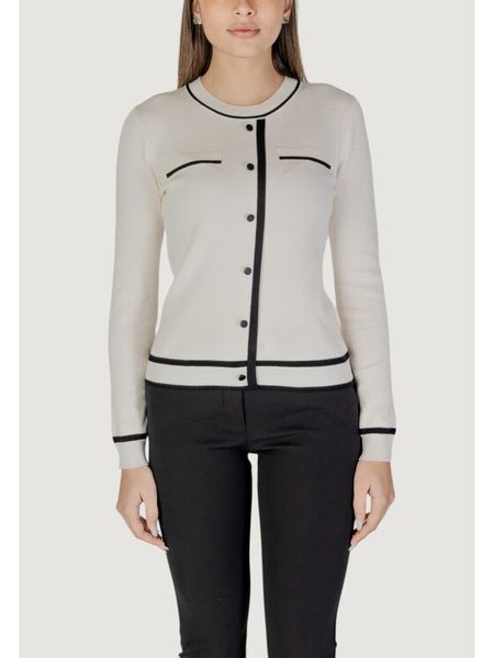 Morgan Sweter 251-MJUANI Écru Regular Fit. Swetry klasyczne Morgan, xs, z syntetyku, bez kołnierzyka. Za 139,99 zł.