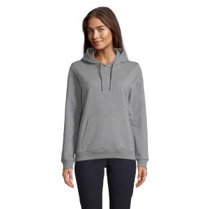 Bluza damska z kapturem Sol's Nicholas. Szare bluzy SOL'S, s, bez wzorów, z dresówki, z kapturem. Za 231,00 zł.
