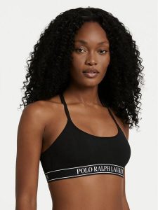 Polo Ralph Lauren Biustonosz top 4P0477 Czarny. Czarne biustonosze Polo Ralph Lauren, bez wzorów, z syntetyku. Za 297,99 zł.