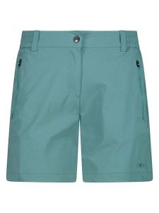 Cmp Bermudy trekkingowe w kolorze turkusowym rozmiar: 36. Niebieskie spodnie dresowe CMP, bez wzorów, z materiału. Za 78,84 zł.